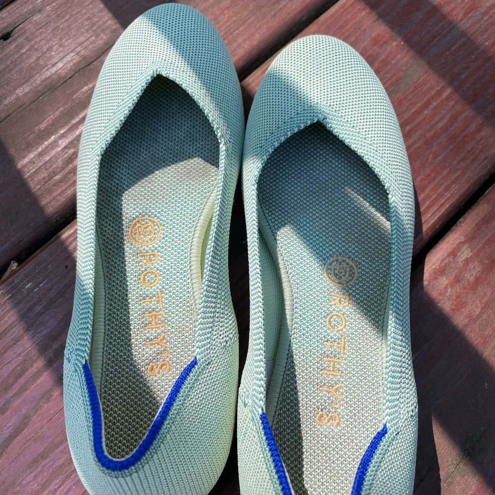 Rothy’s The Flat Mint Green - Size 7.5